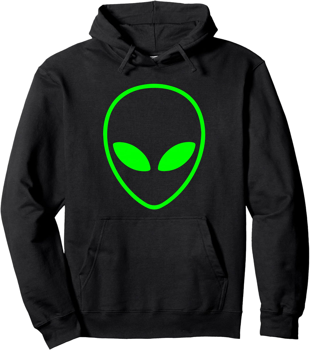 Green Alien Head Artist Sweatshirt - Casual Everyday Wear for Adults - T-Shirt, Sweatshirt, Hoodie