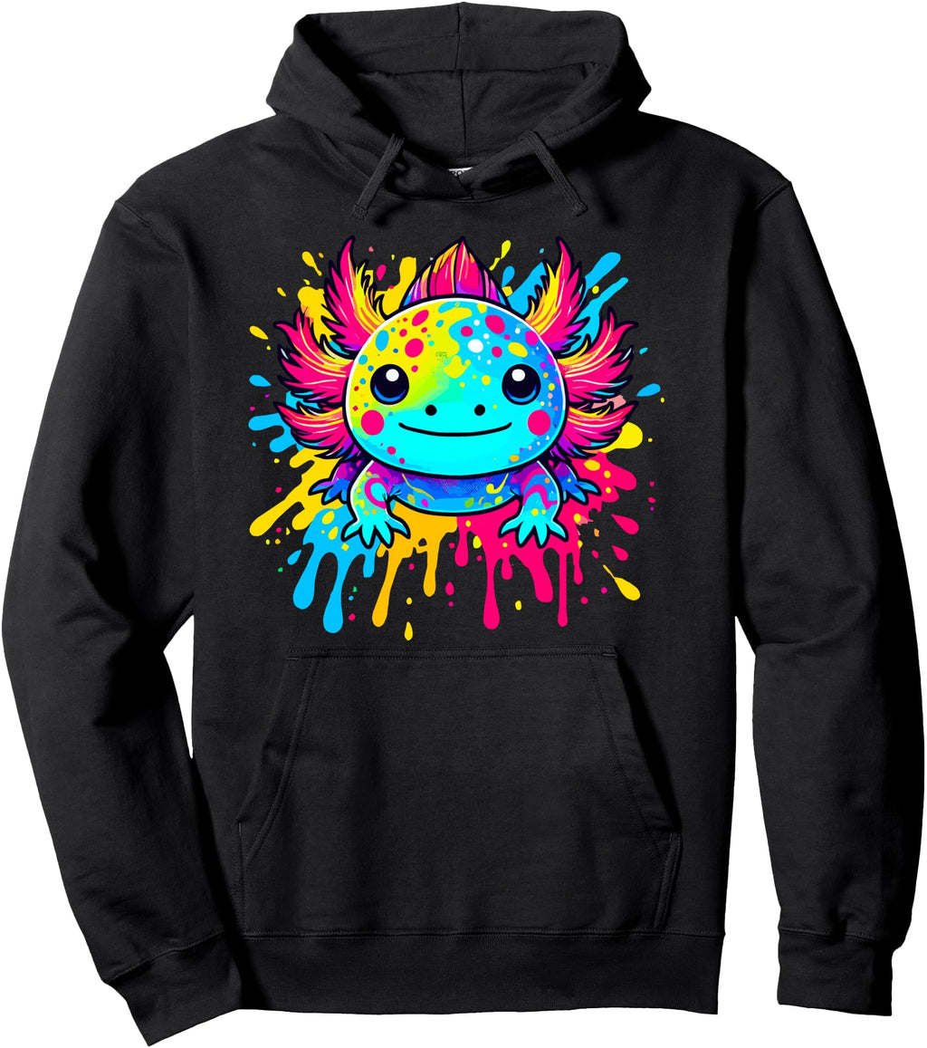 Original Axolotl Animal Pop Art Axolotl Rare Hoodie - Graphic Print Unisex - T-Shirt, Sweatshirt, Hoodie