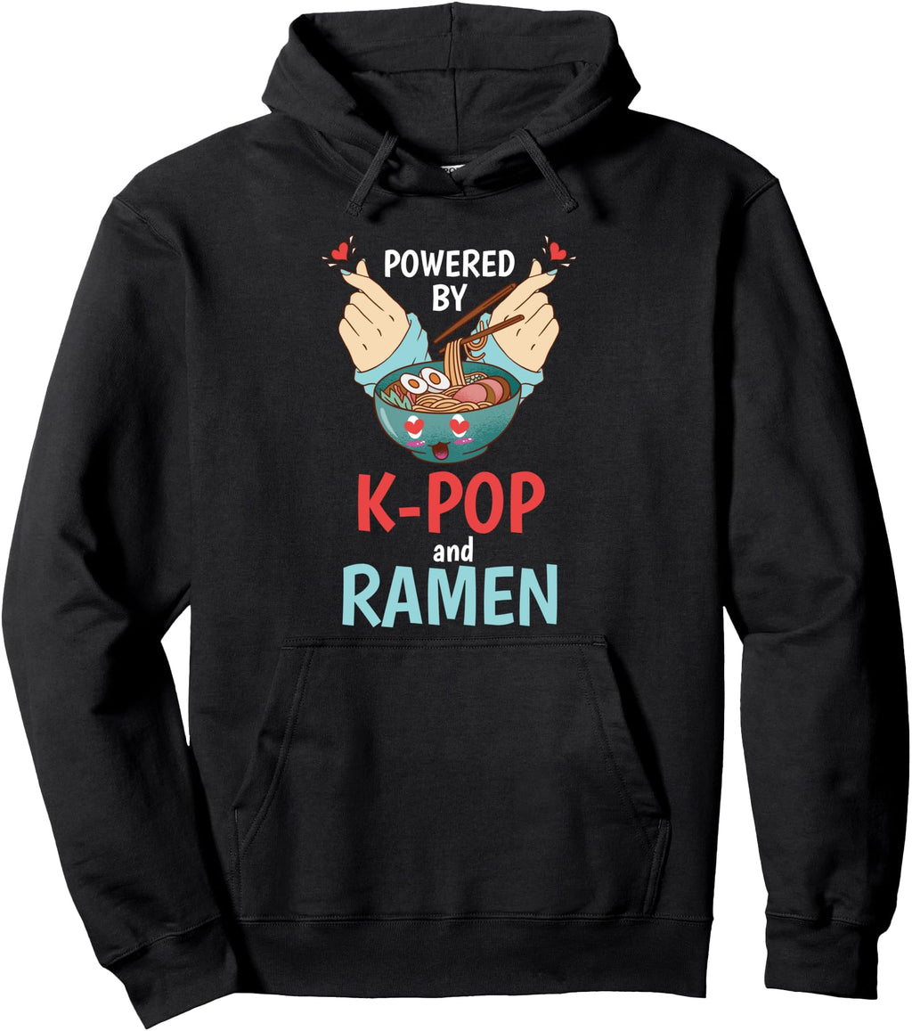Original Powered K Pop And Ramen Sweatshirt - Novelty Apparel Men Women - T-Shirt, Sweatshirt, Hoodie