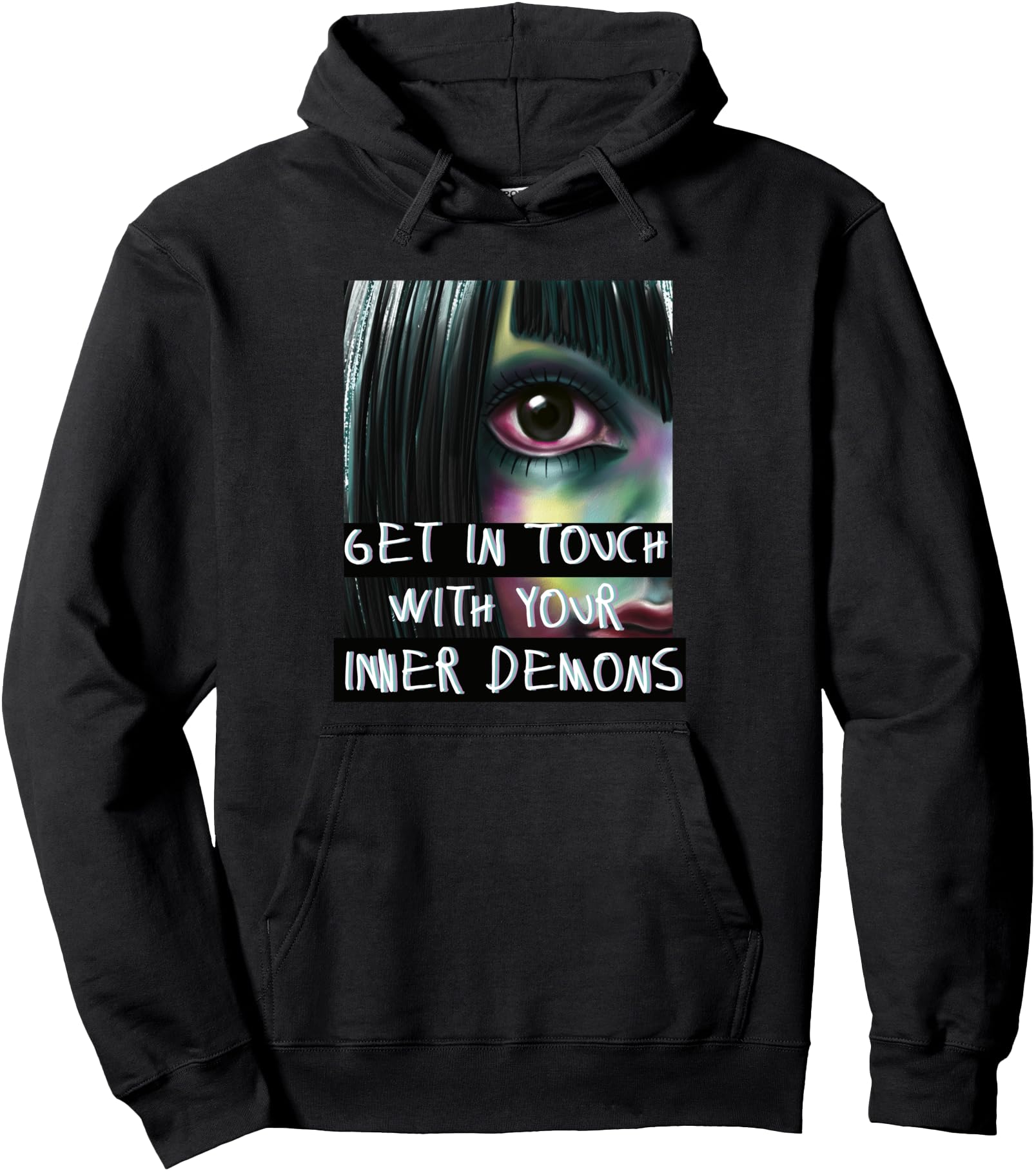 Anime Anime Eyes Inner Demons Waifu T-Shirt - Streetwear Style Men Women - T-Shirt, Sweatshirt, Hoodie