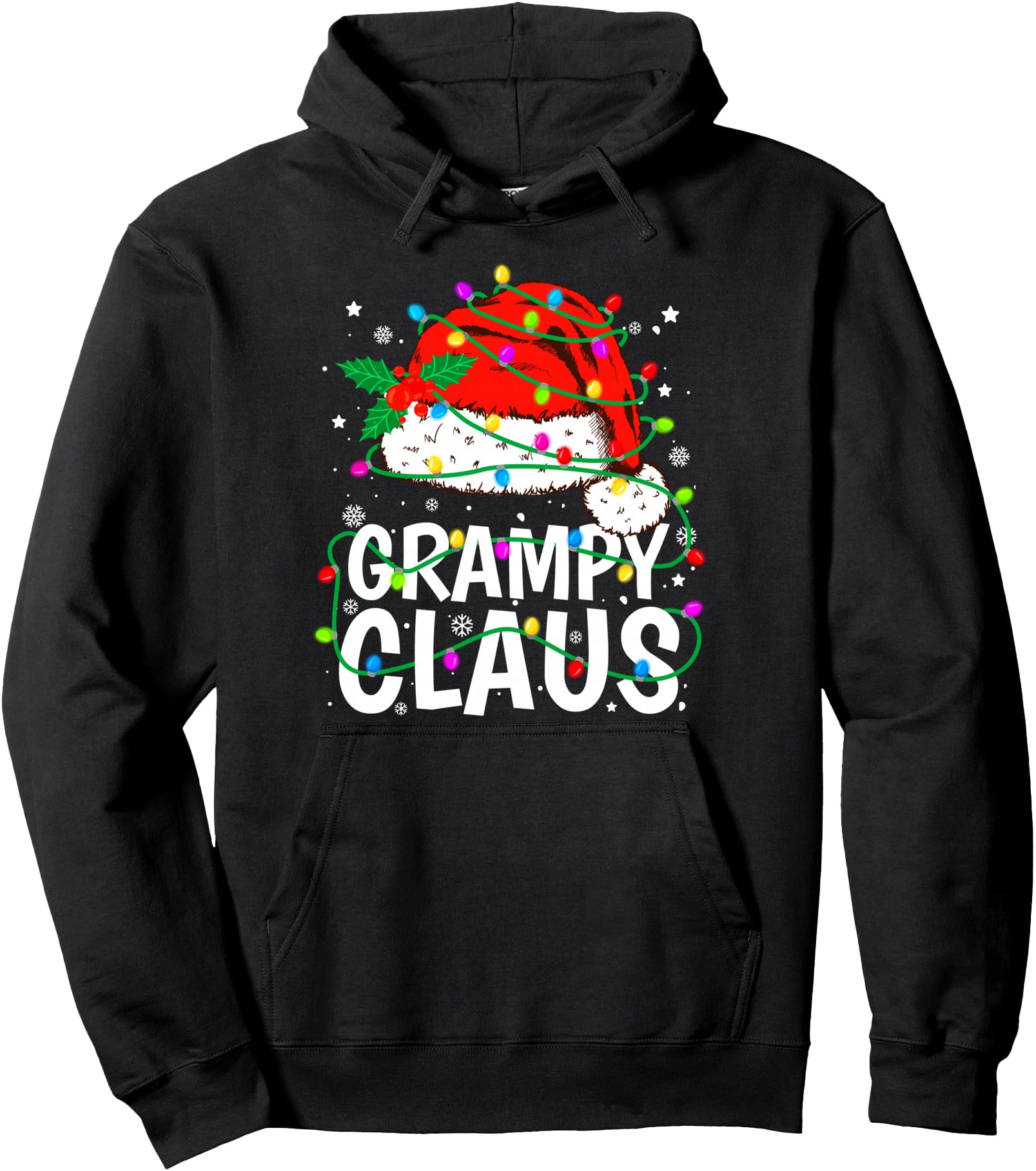 Handcrafted Grampy Claus Lights Pajama Sweatshirt - Novelty Apparel Unisex - T-Shirt, Sweatshirt, Hoodie