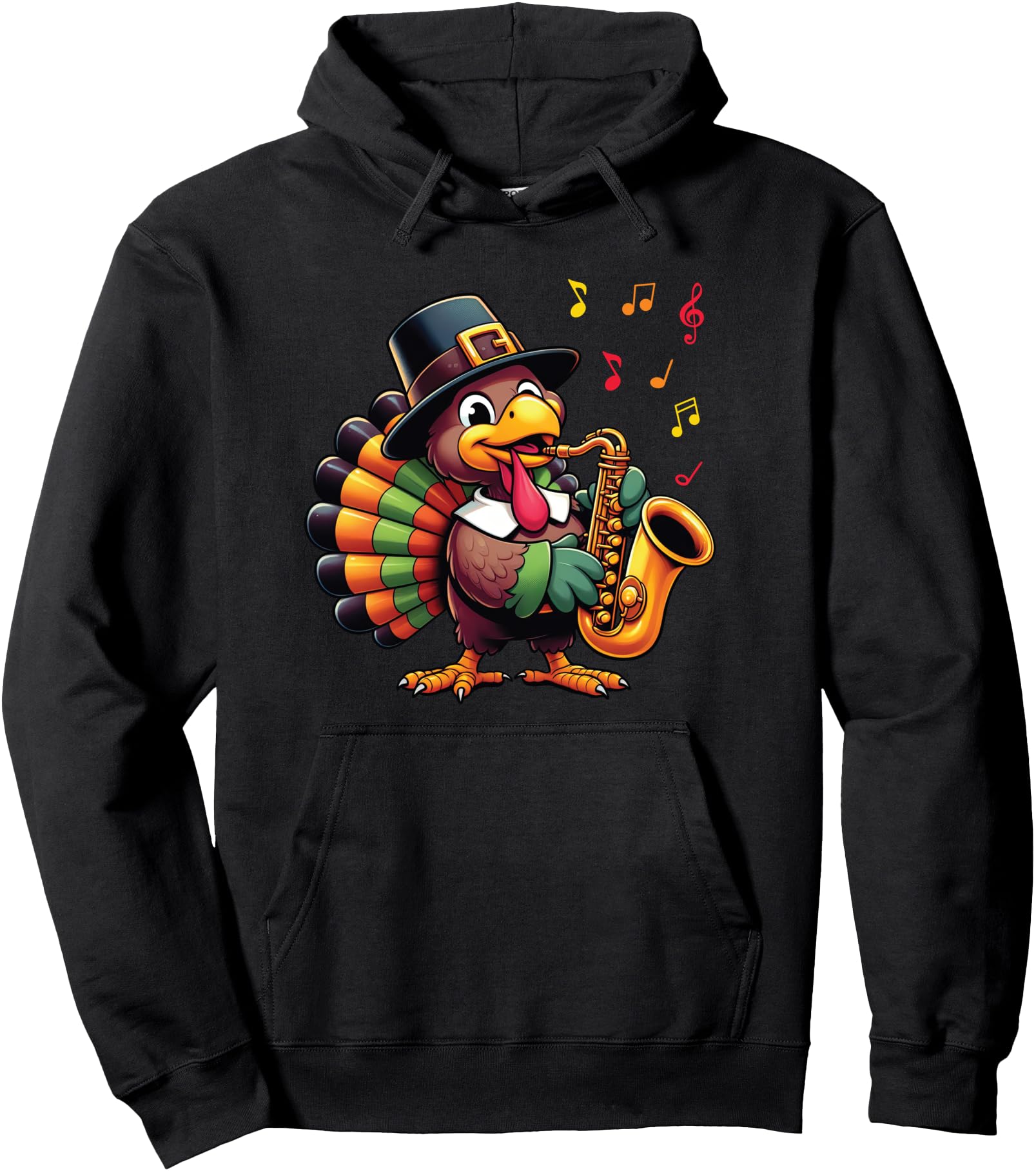 Handcrafted Thanksgiving Turkey Hoodie - Custom Art Print for Adults - T-Shirt, Sweatshirt, Hoodie