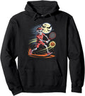 Skeleton Tennis Halloween Spooky Sweatshirt - Streetwear Style Men Women - T-Shirt, Sweatshirt, Hoodie