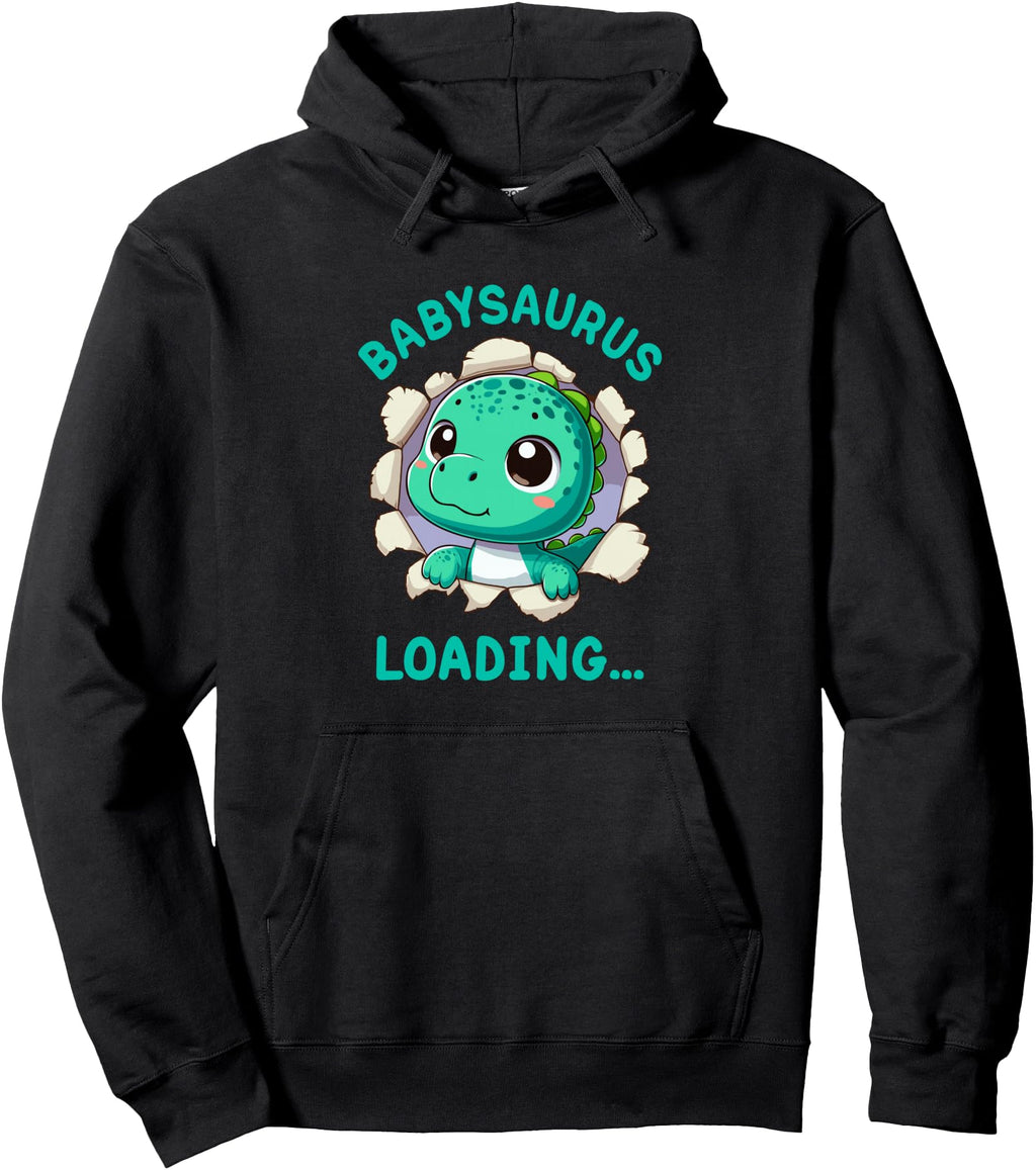 Babysaurus Pregnant Dino Pregnancy T-Shirt - Custom Art Print for Adults - T-Shirt, Sweatshirt, Hoodie