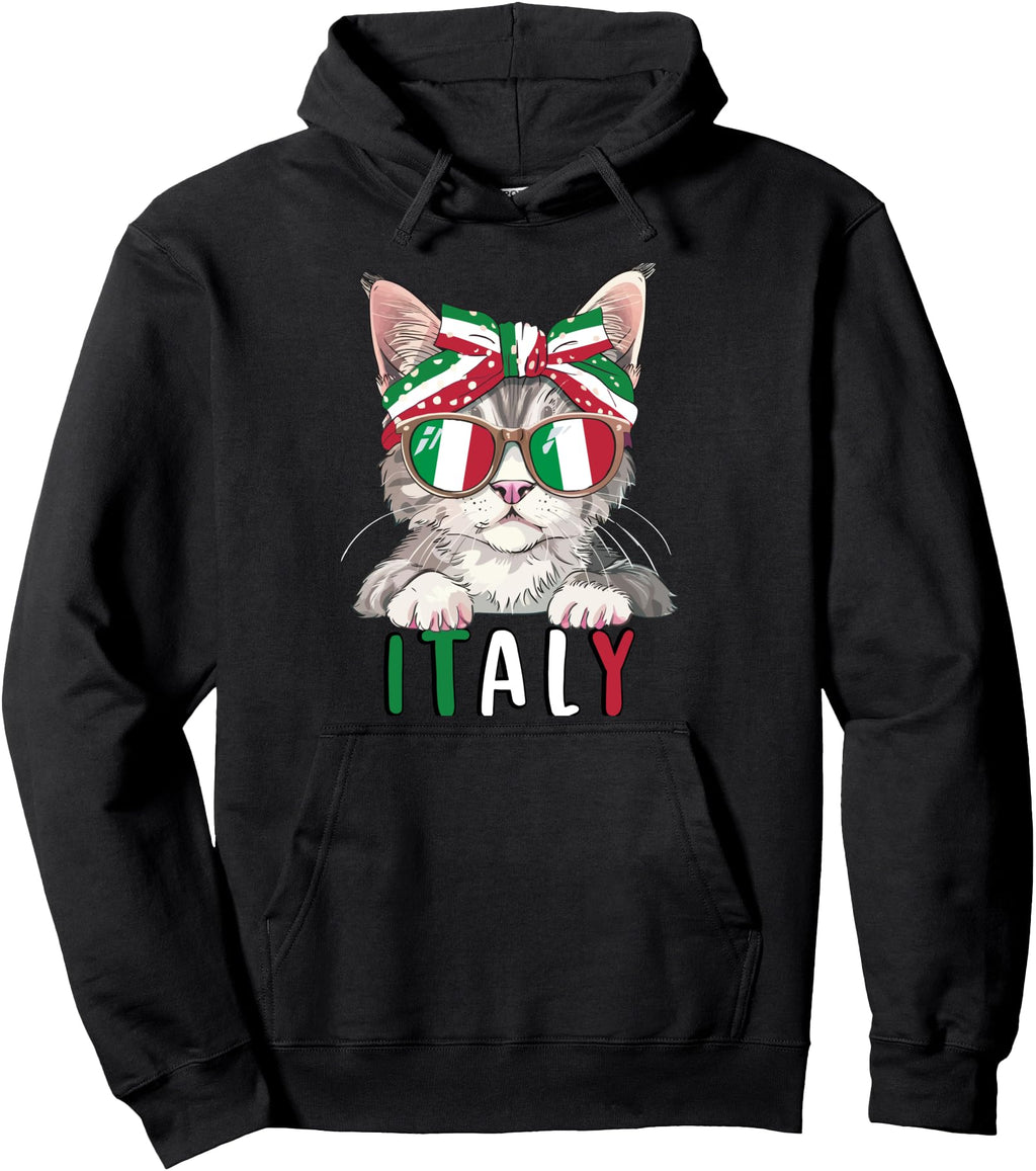 Original Italian Cat Italian Cat Italy Hoodie - Fun Novelty Design Unisex - T-Shirt, Sweatshirt, Hoodie