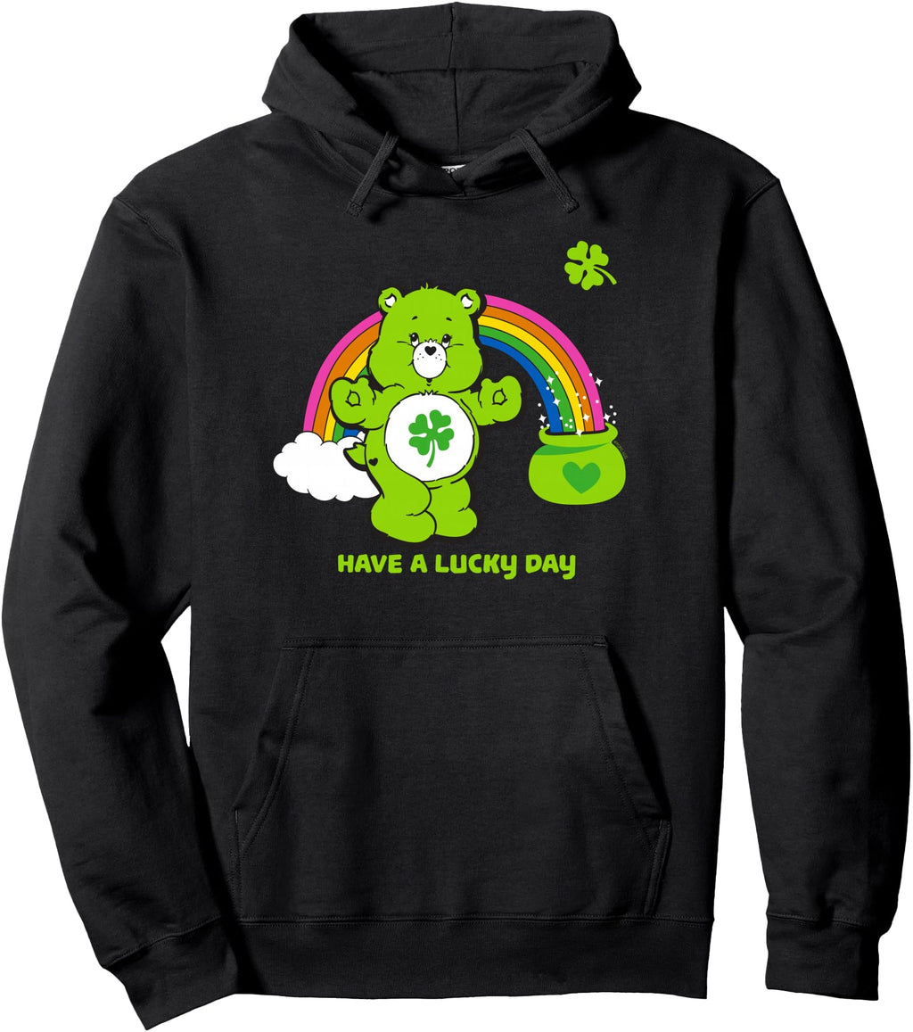 Exclusive Care Bears Have Lucky Day St Hoodie - Graphic Print Unisex - T-Shirt, Sweatshirt, Hoodie