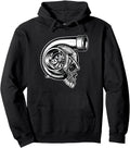 Turbocharger Skull Turbo Fast Race Car Hoodie - Custom Art Print Men Women - T-Shirt, Sweatshirt, Hoodie