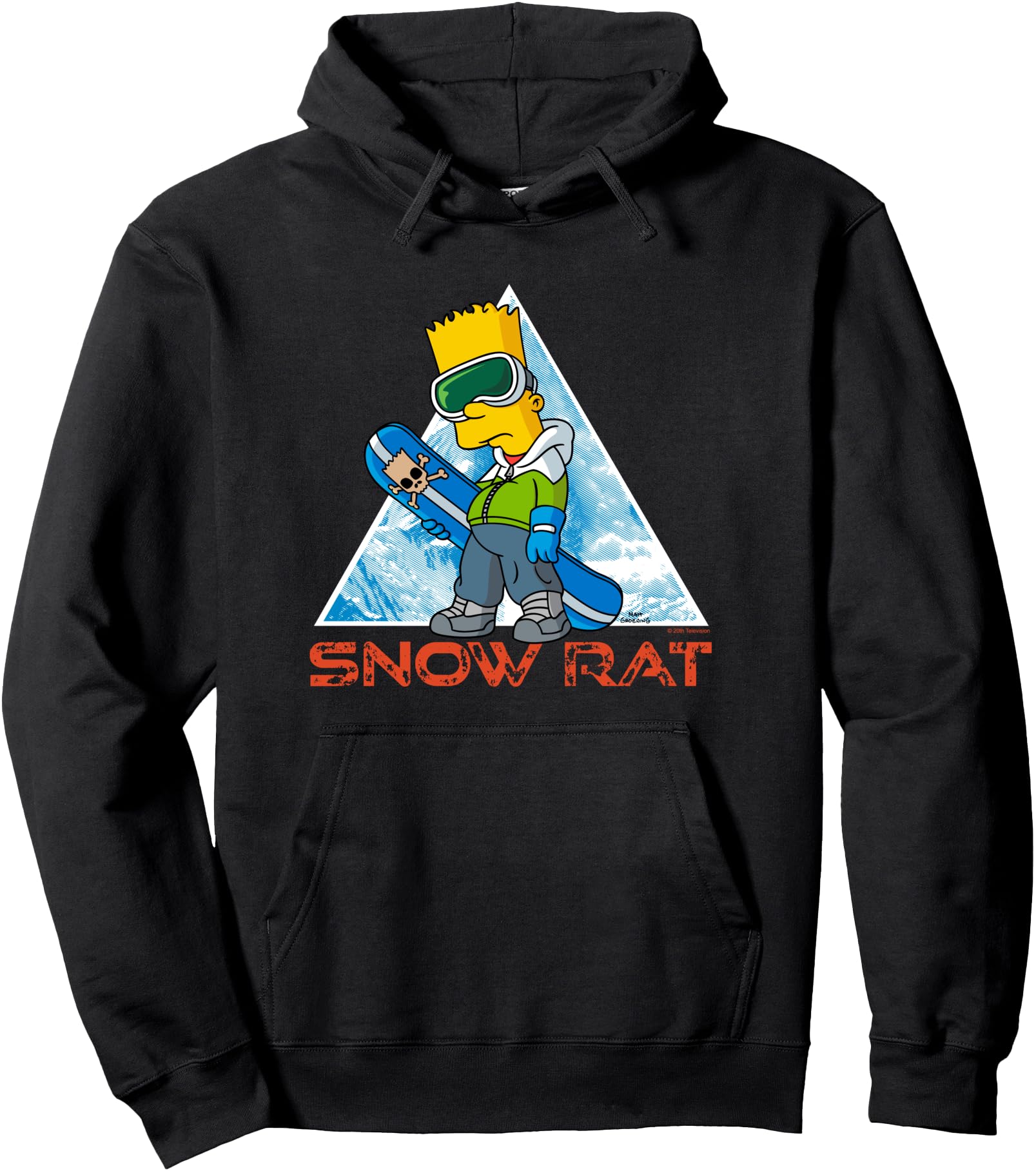 Simpsons Bart Simpson Snowboarding Sweatshirt - Custom Art Print Unisex - T-Shirt, Sweatshirt, Hoodie