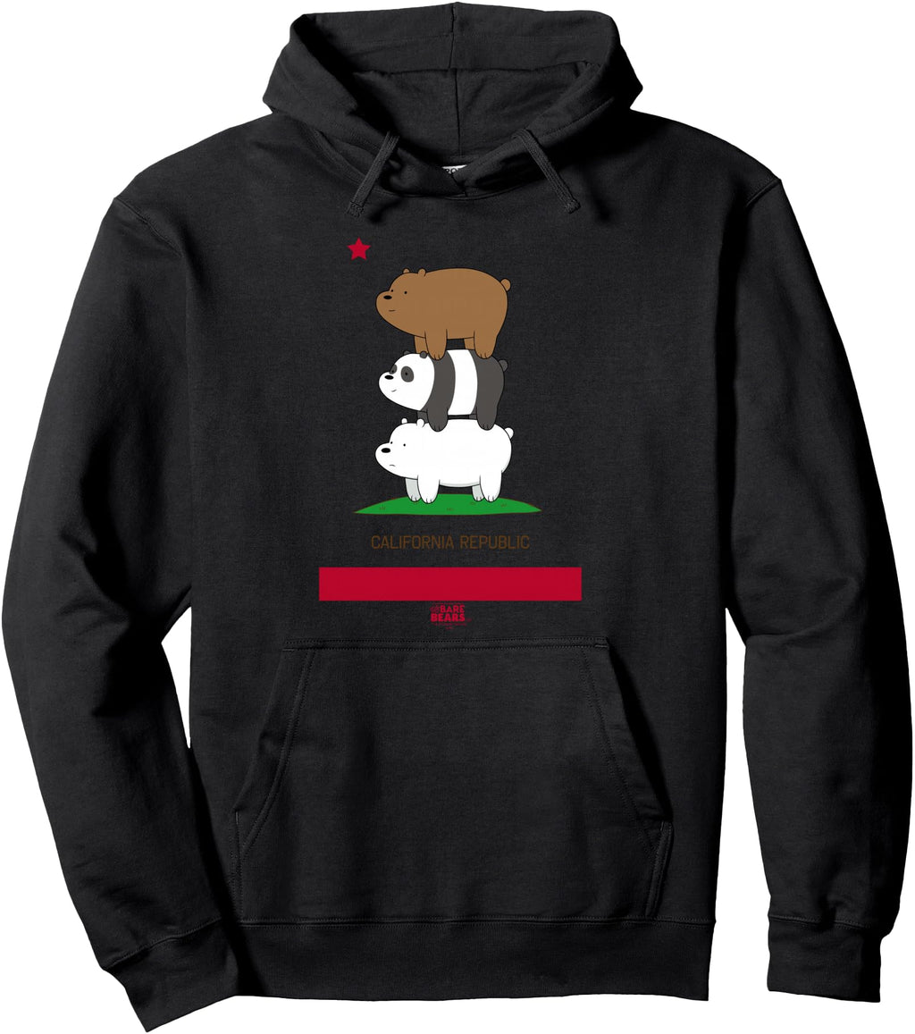 We Bare Bears California Flag Sweatshirt - Unique Graphic for Adults - T-Shirt, Sweatshirt, Hoodie