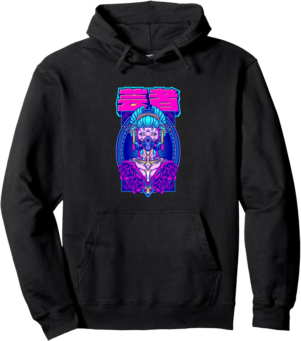 Handcrafted Cyber Geisha Aesthetic Japanese T-Shirt - Graphic Print Unisex - T-Shirt, Sweatshirt, Hoodie