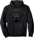 Authentic Black Labrador Retriever Face Hoodie - Novelty Apparel Men Women - T-Shirt, Sweatshirt, Hoodie