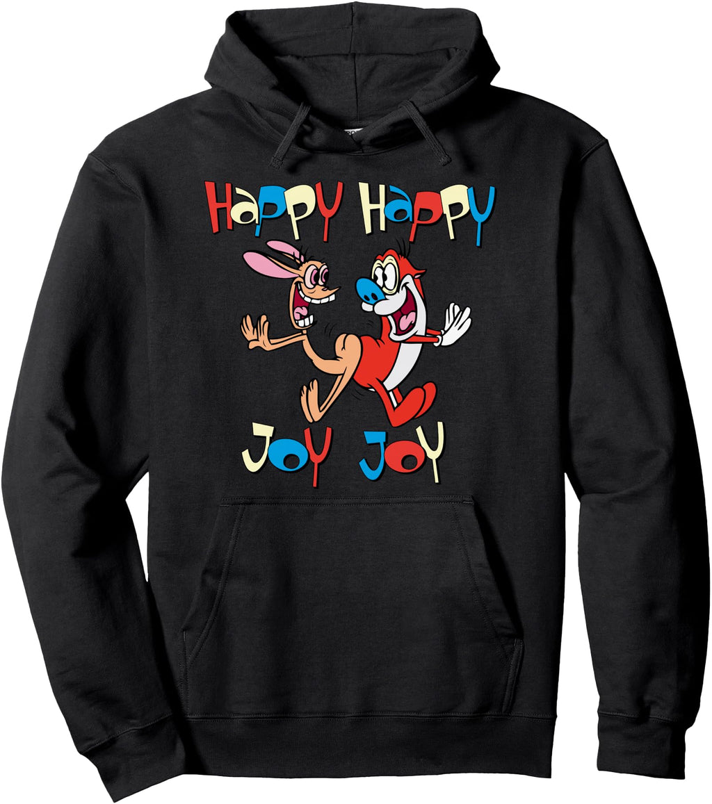 Ren And Stimpy Happy Happy Joy Joy Hoodie - Minimalist Print Men Women - T-Shirt, Sweatshirt, Hoodie