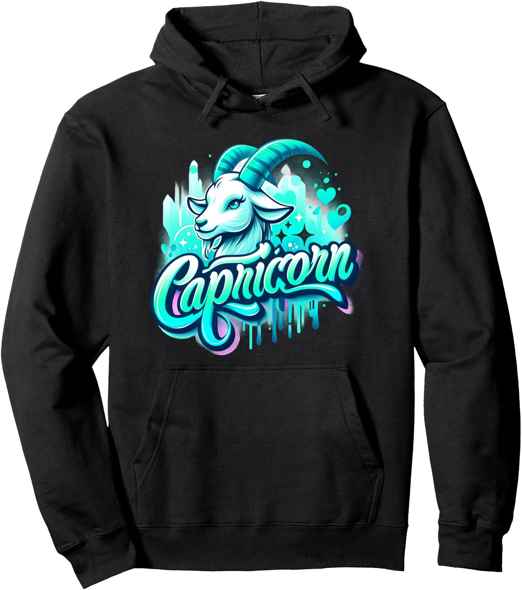 Exclusive Capricorn Zodiac Sign X Sweatshirt - Streetwear Style for Adults - T-Shirt, Sweatshirt, Hoodie