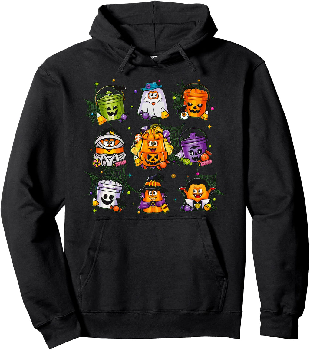 Authentic Spooky Nuggets Meal Bucket Hoodie - Trendy Graphic Unisex - T-Shirt, Sweatshirt, Hoodie