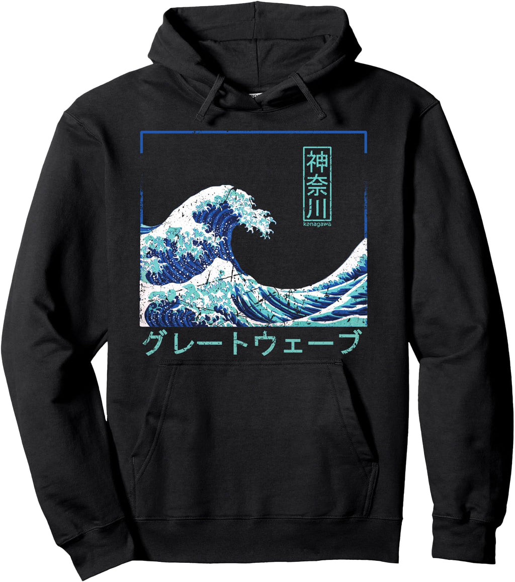 Authentic Asia Great Wave Off Kanagawa T-Shirt - Aesthetic Graphic Unisex - T-Shirt, Sweatshirt, Hoodie