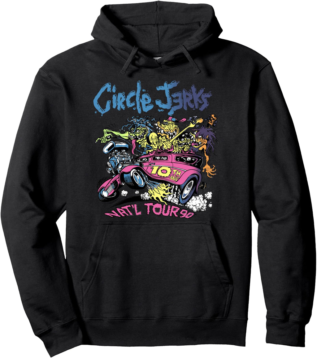 Circle Jerks 91 Tour Illustration Sweatshirt - Streetwear Style Men Women - T-Shirt, Sweatshirt, Hoodie