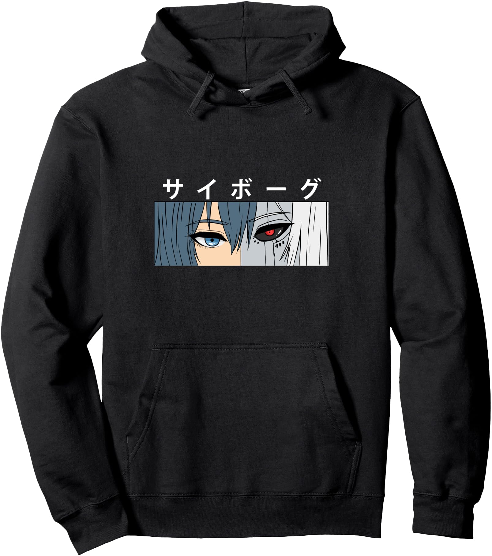 Original Cyborg Japanese Anime Manga Hoodie - Aesthetic Graphic Men Women - T-Shirt, Sweatshirt, Hoodie