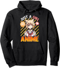 Just Who Loves Anime Hoodie - Graphic Print Unisex - T-Shirt, Sweatshirt, Hoodie