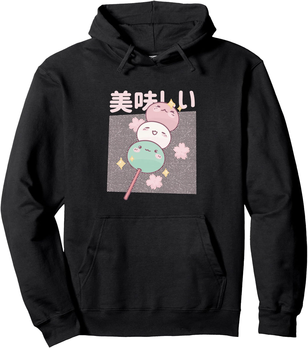 Kawaii Mochi Ice Cream Japanese Foodie Hoodie - Custom Art Print Men Women - T-Shirt, Sweatshirt, Hoodie