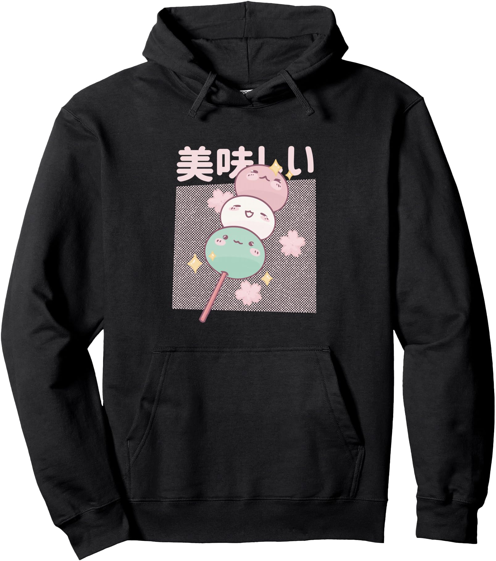Kawaii Mochi Ice Cream Japanese Foodie Hoodie - Custom Art Print Men Women - T-Shirt, Sweatshirt, Hoodie