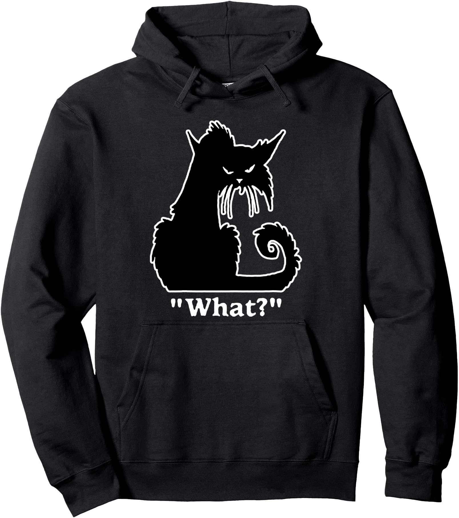 Authentic Cat What T T-Shirt - Graphic Print for Adults - T-Shirt, Sweatshirt, Hoodie