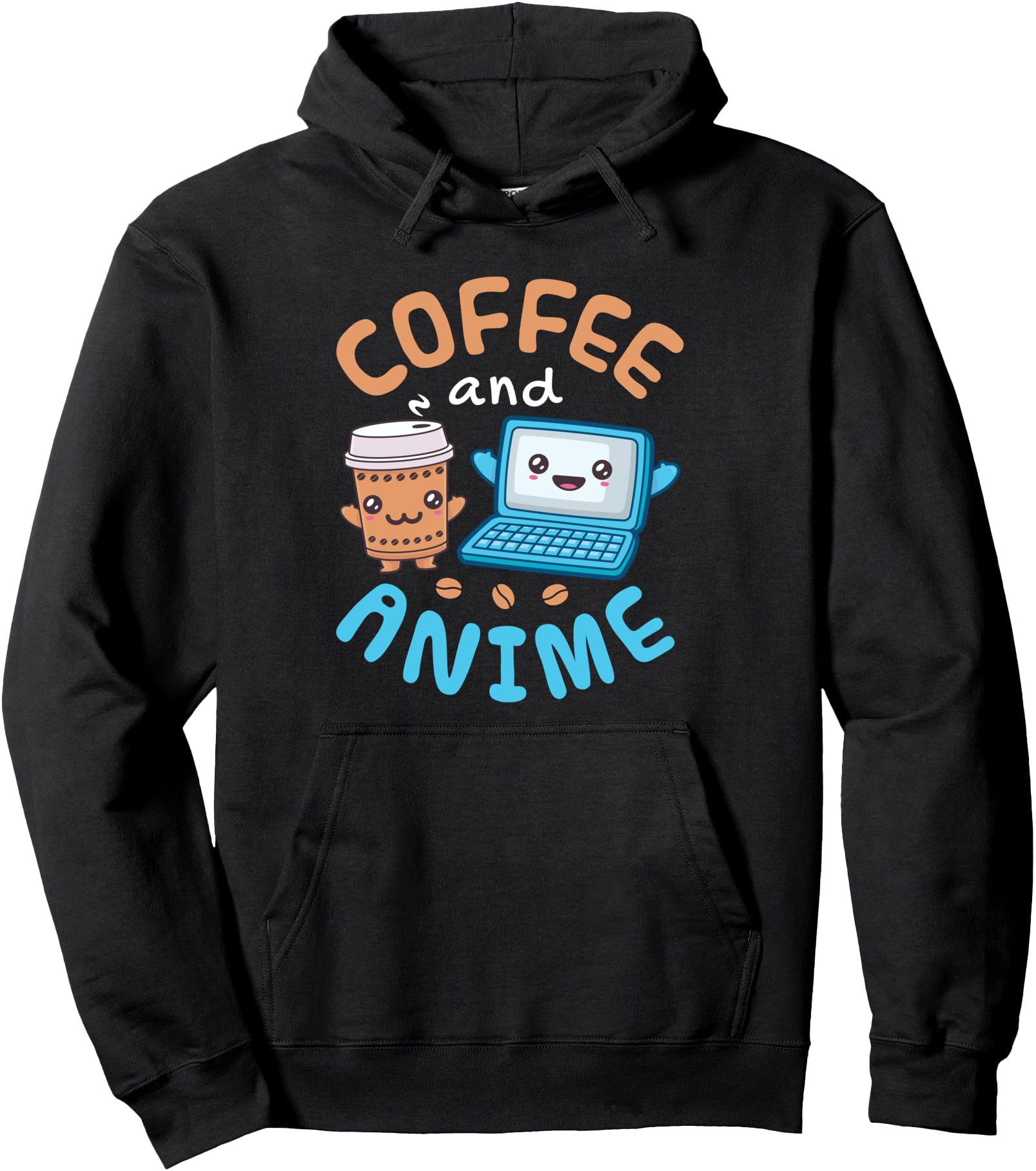 Handcrafted Coffee And Anime Kawaii T-Shirt - Streetwear Style Men Women - T-Shirt, Sweatshirt, Hoodie