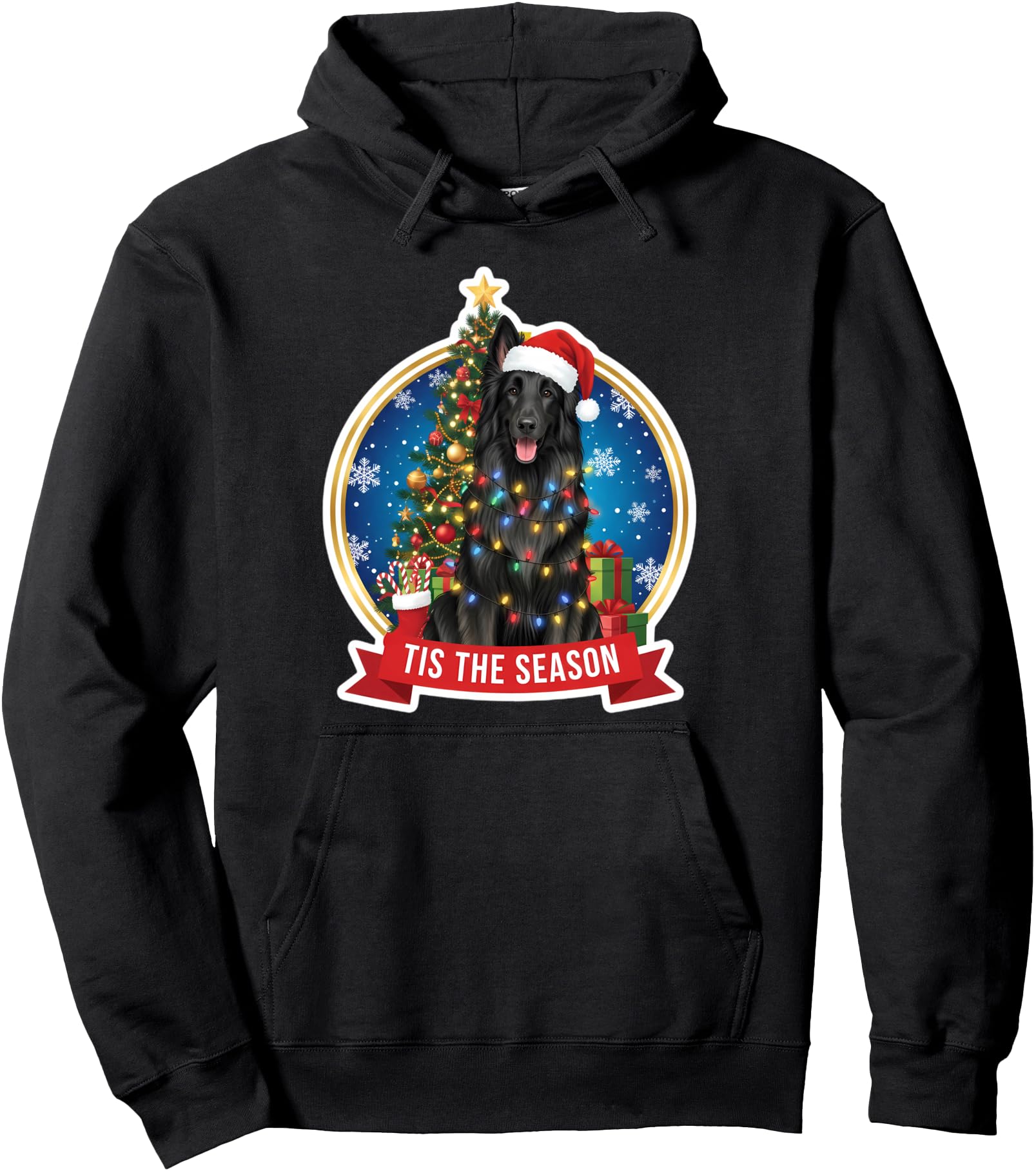 Tis Season Belgian Sheepdog Dog Sweatshirt - Unique Graphic for Adults - T-Shirt, Sweatshirt, Hoodie