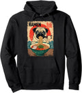 Exclusive Japanese Pug Dog Eating Sweatshirt - Unique Graphic for Adults - T-Shirt, Sweatshirt, Hoodie