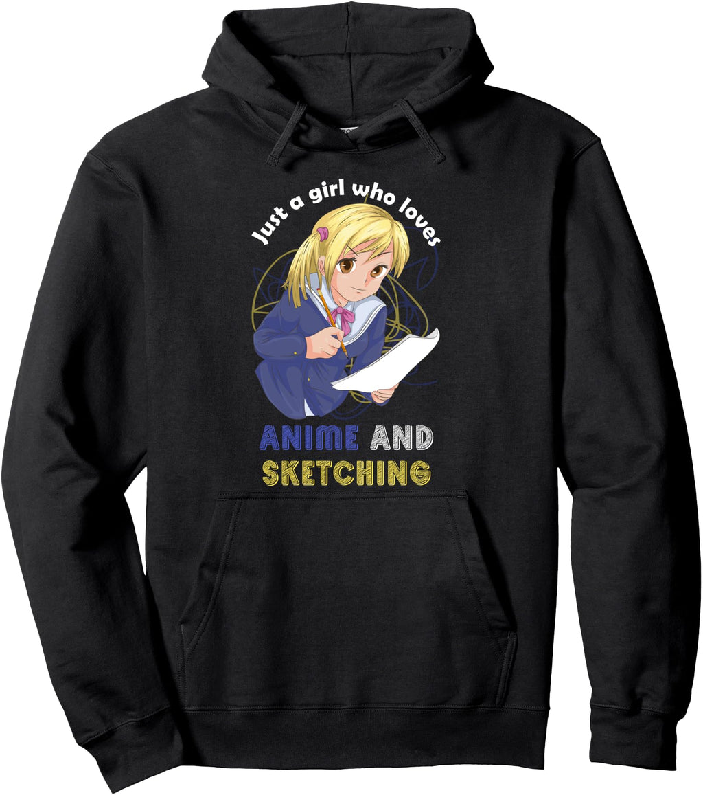 Handcrafted Just Who Loves Anime Sweatshirt - Minimalist Print for Adults - T-Shirt, Sweatshirt, Hoodie