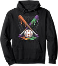 Baseball Drip Ice Cream Drip Halloween Hoodie - Custom Art Print Men Women - T-Shirt, Sweatshirt, Hoodie