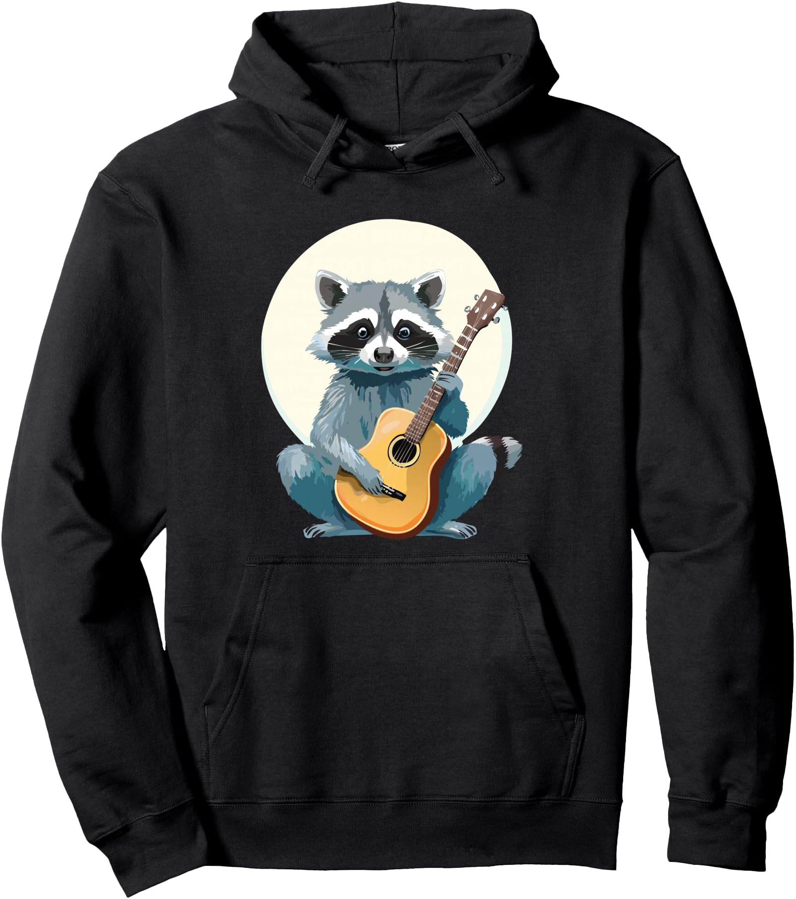 Raccoon Playing Guitar Rock N Roll T-Shirt - Fun Novelty Design Men Women - T-Shirt, Sweatshirt, Hoodie