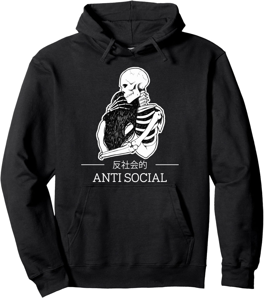 Exclusive Anti Social Japanese Anime T-Shirt - Streetwear Style for Adults - T-Shirt, Sweatshirt, Hoodie