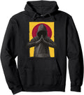 Authentic Japanese Ninja Red Sunset Hoodie - Aesthetic Graphic for Adults - T-Shirt, Sweatshirt, Hoodie
