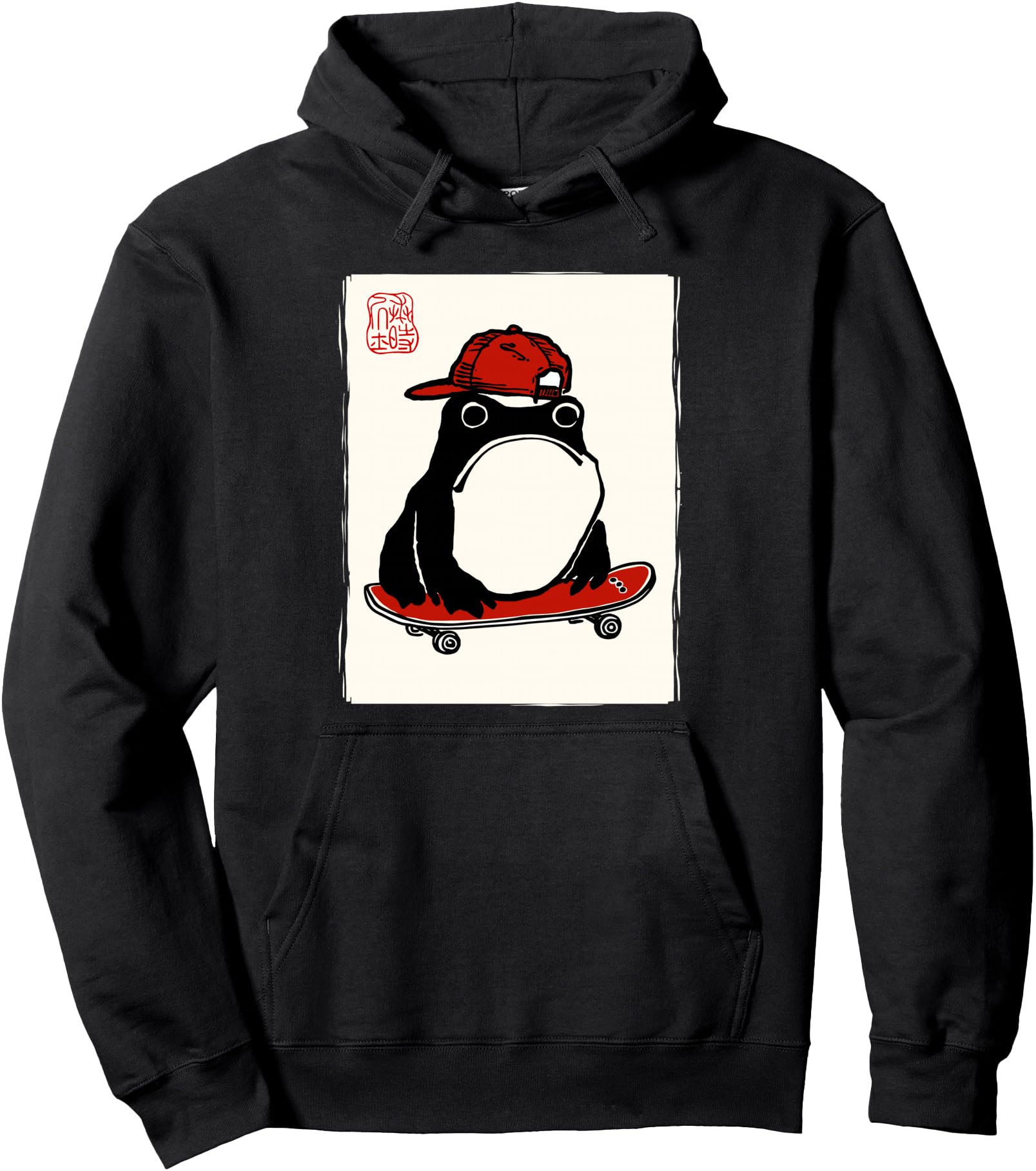 Original Grumpy Frog Skateboard Hoodie - Minimalist Print Men Women - T-Shirt, Sweatshirt, Hoodie