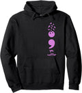 Semicolon You Matter Butterfly Hoodie - Custom Art Print for Adults - T-Shirt, Sweatshirt, Hoodie