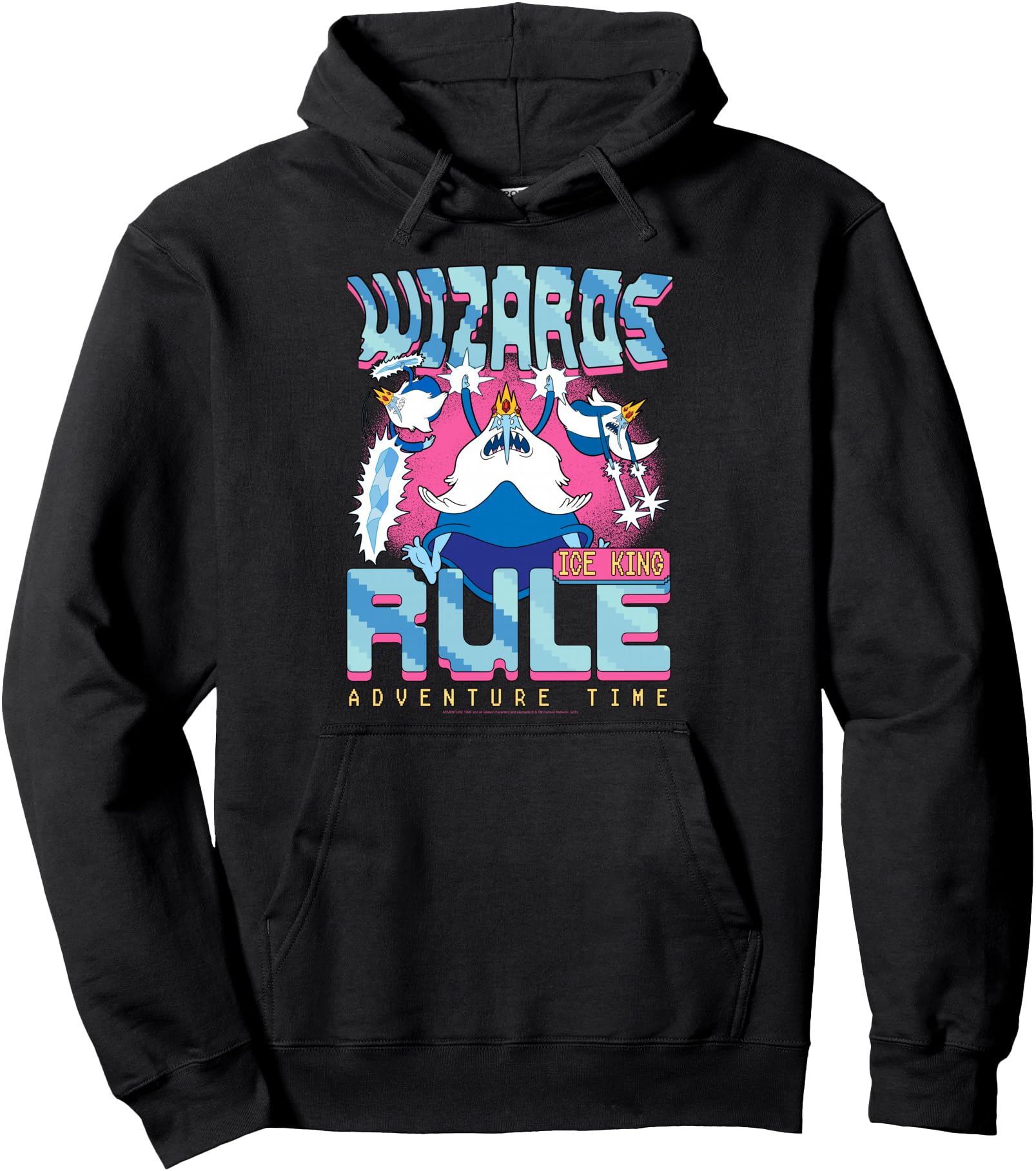 Authentic Adventure Time Wizards Rule Hoodie - Custom Art Print for Adults - T-Shirt, Sweatshirt, Hoodie