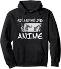 Anime Teen Just Guy Who Loves Anime Hoodie - Custom Art Print Unisex - T-Shirt, Sweatshirt, Hoodie