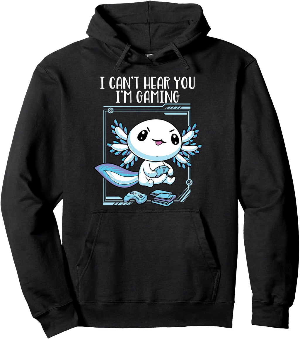 Gamer Axolotl Gamesolotl Fish T-Shirt - Casual Everyday Wear Men Women - T-Shirt, Sweatshirt, Hoodie