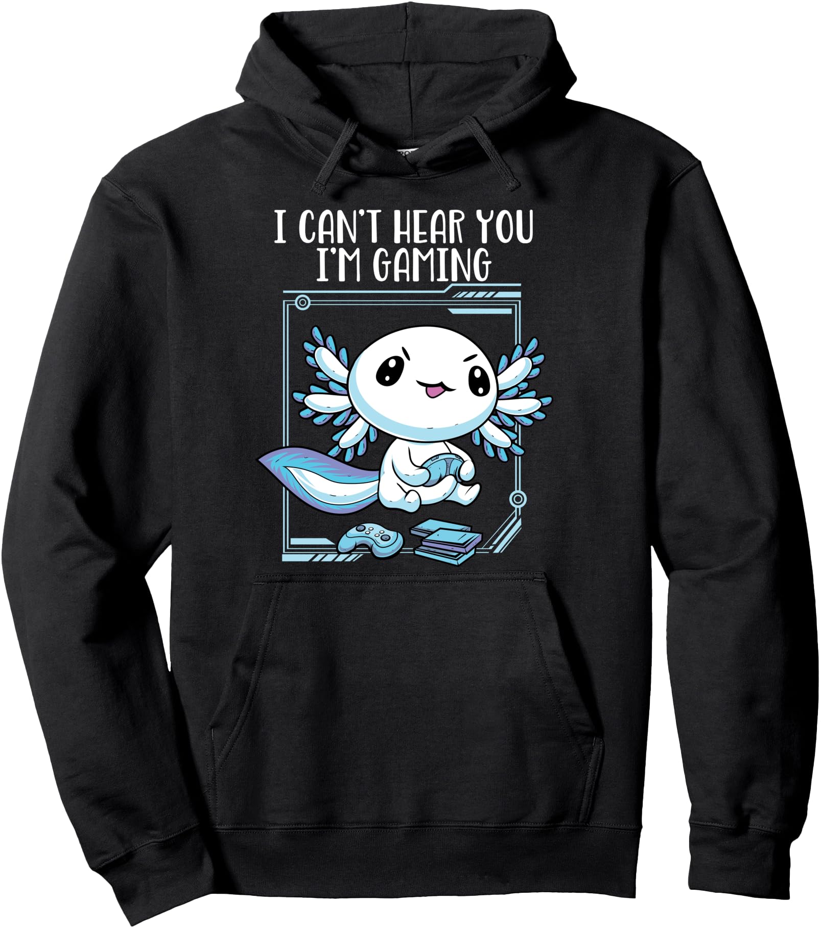 Gamer Axolotl Gamesolotl Fish T-Shirt - Casual Everyday Wear Men Women - T-Shirt, Sweatshirt, Hoodie