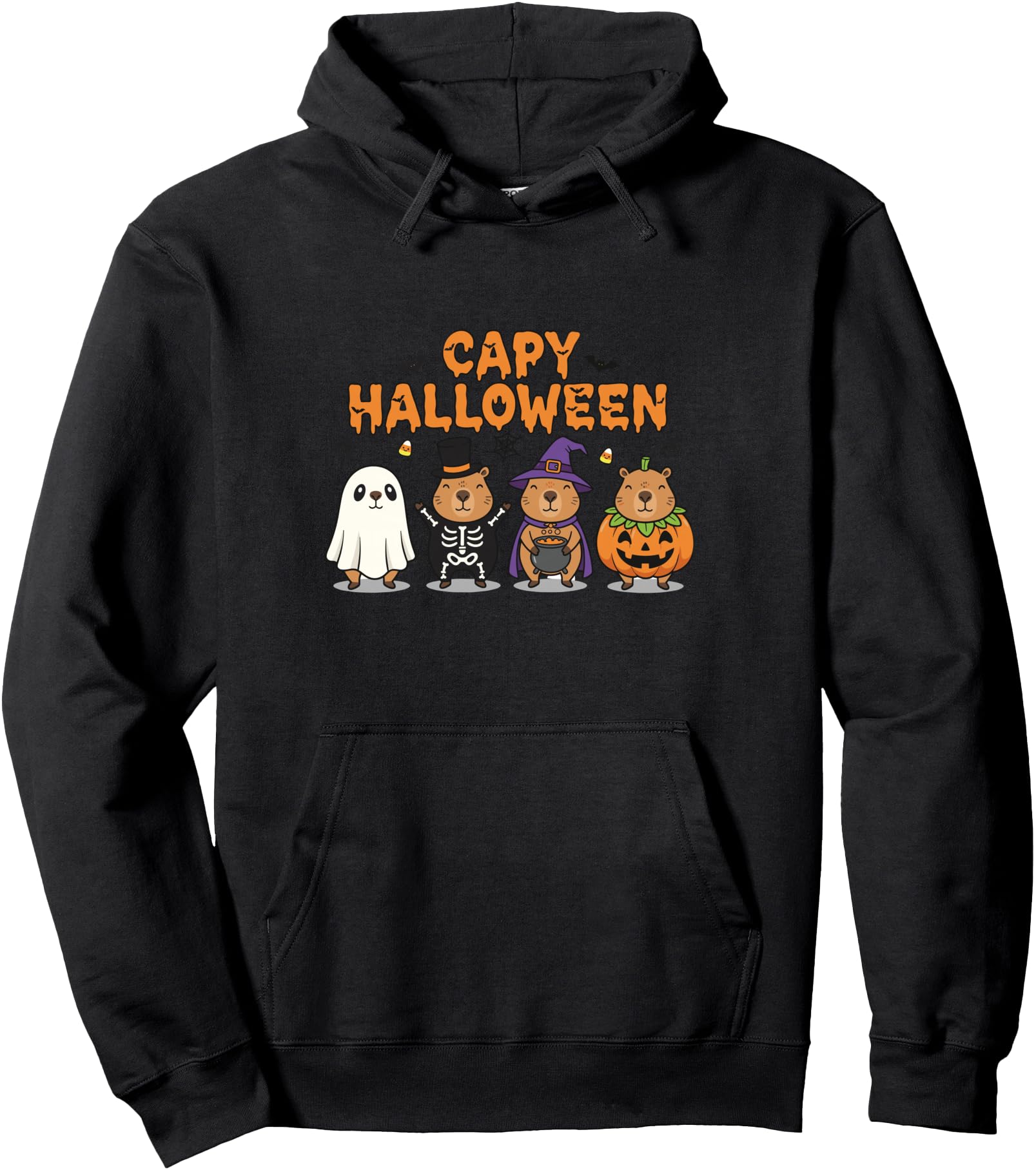 Handcrafted Capy Halloween Sweatshirt - Casual Everyday Wear Unisex - T-Shirt, Sweatshirt, Hoodie