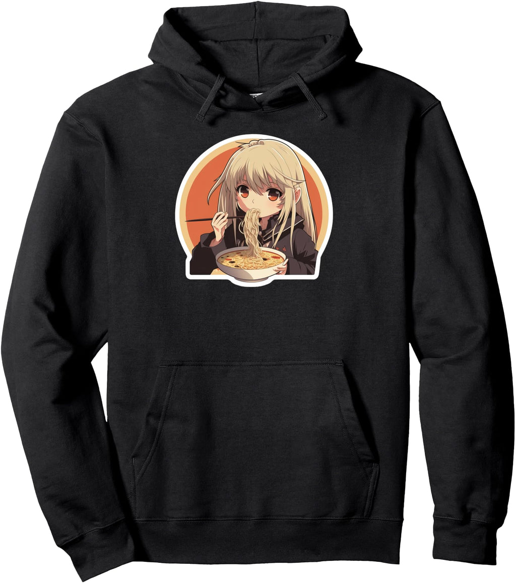 Exclusive Kawaii Anime And Ramen T-Shirt - Custom Art Print Men Women - T-Shirt, Sweatshirt, Hoodie