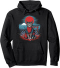 Samurai Cat Ukiyo E Warrior Kanji T-Shirt - Streetwear Style Men Women - T-Shirt, Sweatshirt, Hoodie