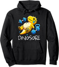 Handcrafted Dinosaur Workout Gym Hoodie - Minimalist Print for Adults - T-Shirt, Sweatshirt, Hoodie