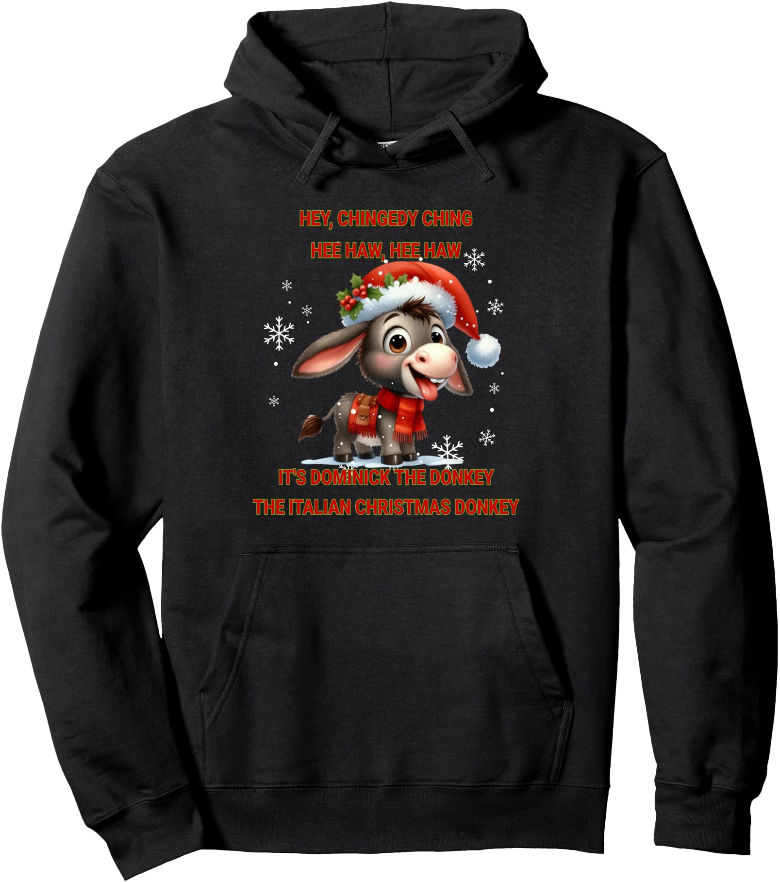 Handcrafted Italian Donkey Dominick Hoodie - Minimalist Print Men Women - T-Shirt, Sweatshirt, Hoodie