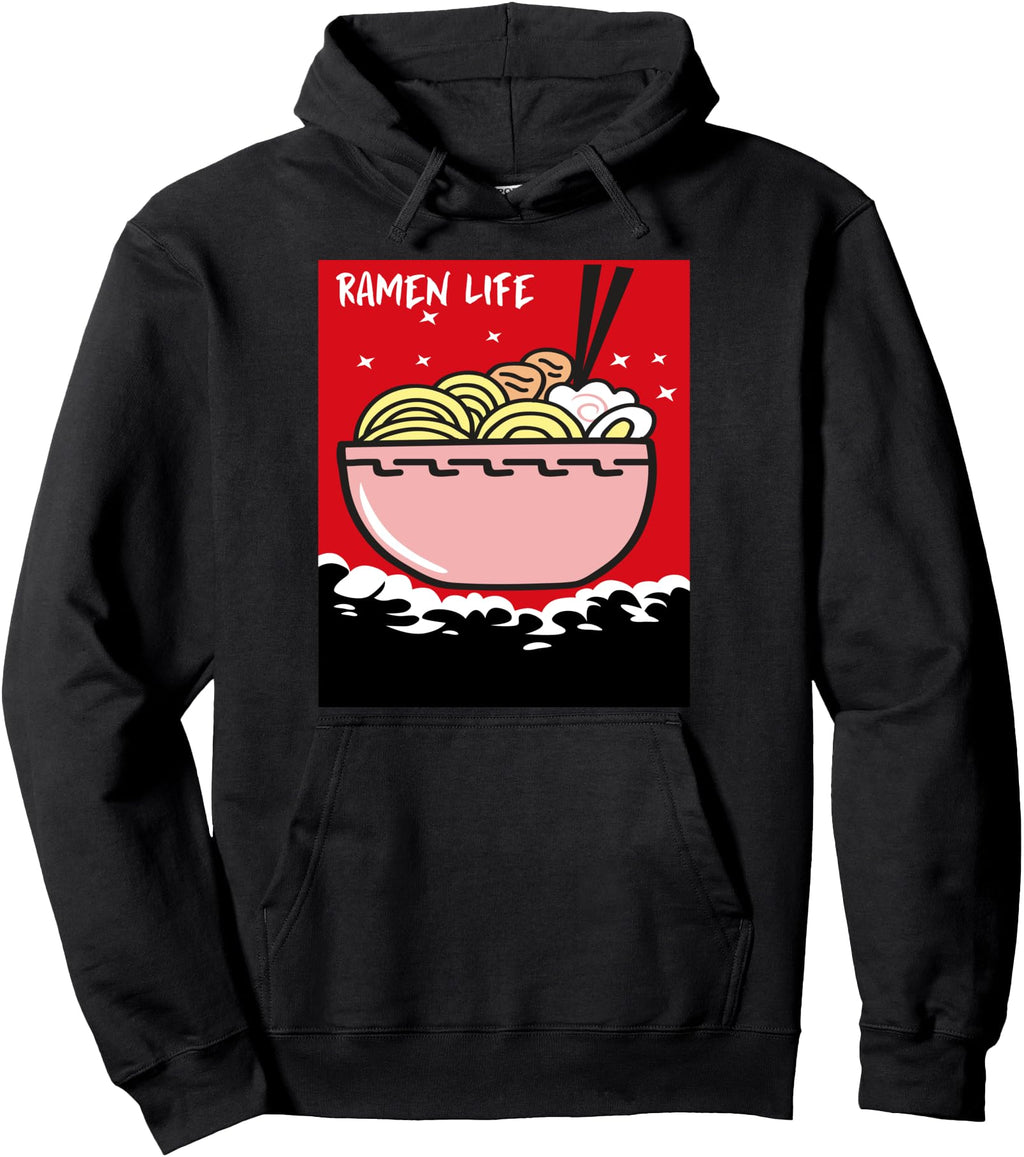 Exclusive Japanese Ramen Life Kawaii Hoodie - Custom Art Print for Adults - T-Shirt, Sweatshirt, Hoodie