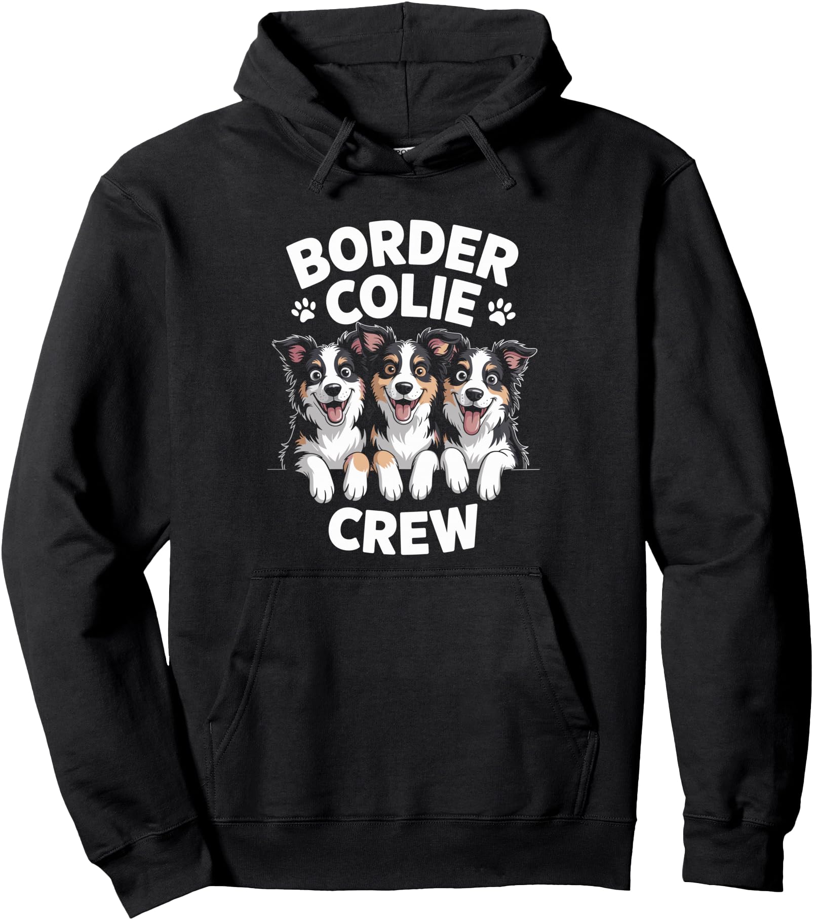 Handcrafted Border Collie Crew T-Shirt - Casual Everyday Wear Men Women - T-Shirt, Sweatshirt, Hoodie