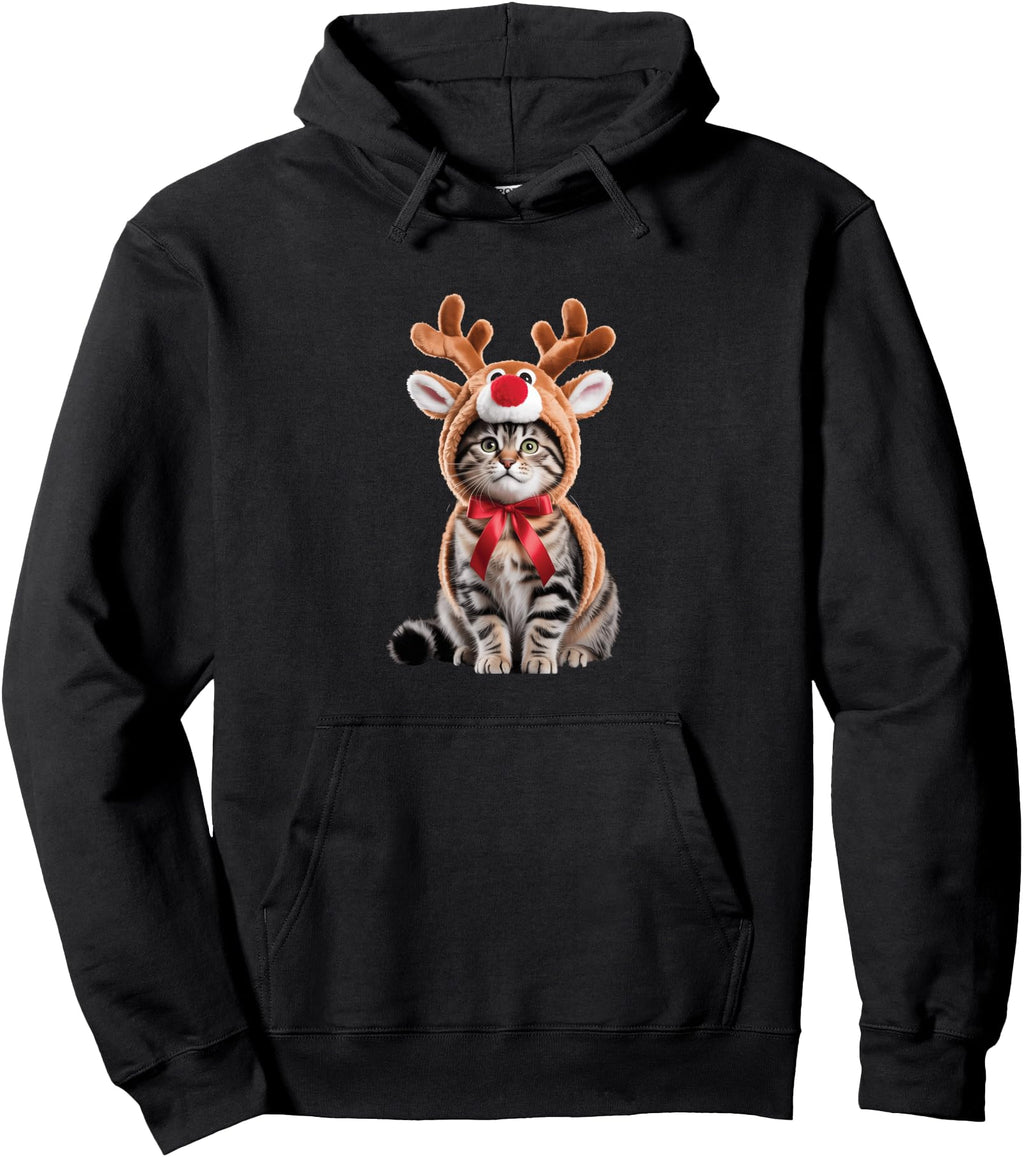 Authentic Reindeer Cat Costume T-Shirt - Aesthetic Graphic Unisex - T-Shirt, Sweatshirt, Hoodie