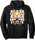 Kawaii Sushi Anime Dog Corgi Hoodie - Fun Novelty Design for Adults - T-Shirt, Sweatshirt, Hoodie