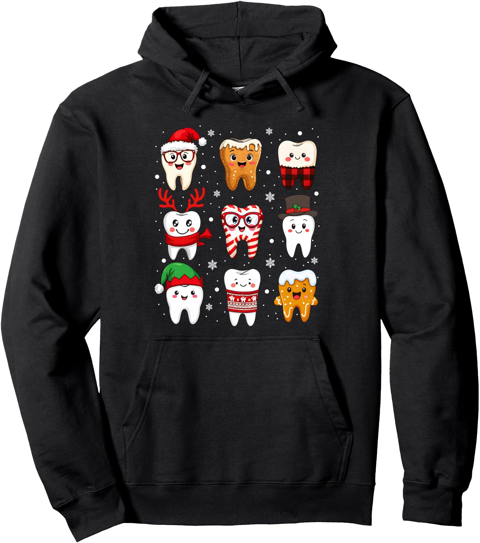 Dental Teeth Costume Dentist Santa Hat T-Shirt - Unique Graphic for Adults - T-Shirt, Sweatshirt, Hoodie