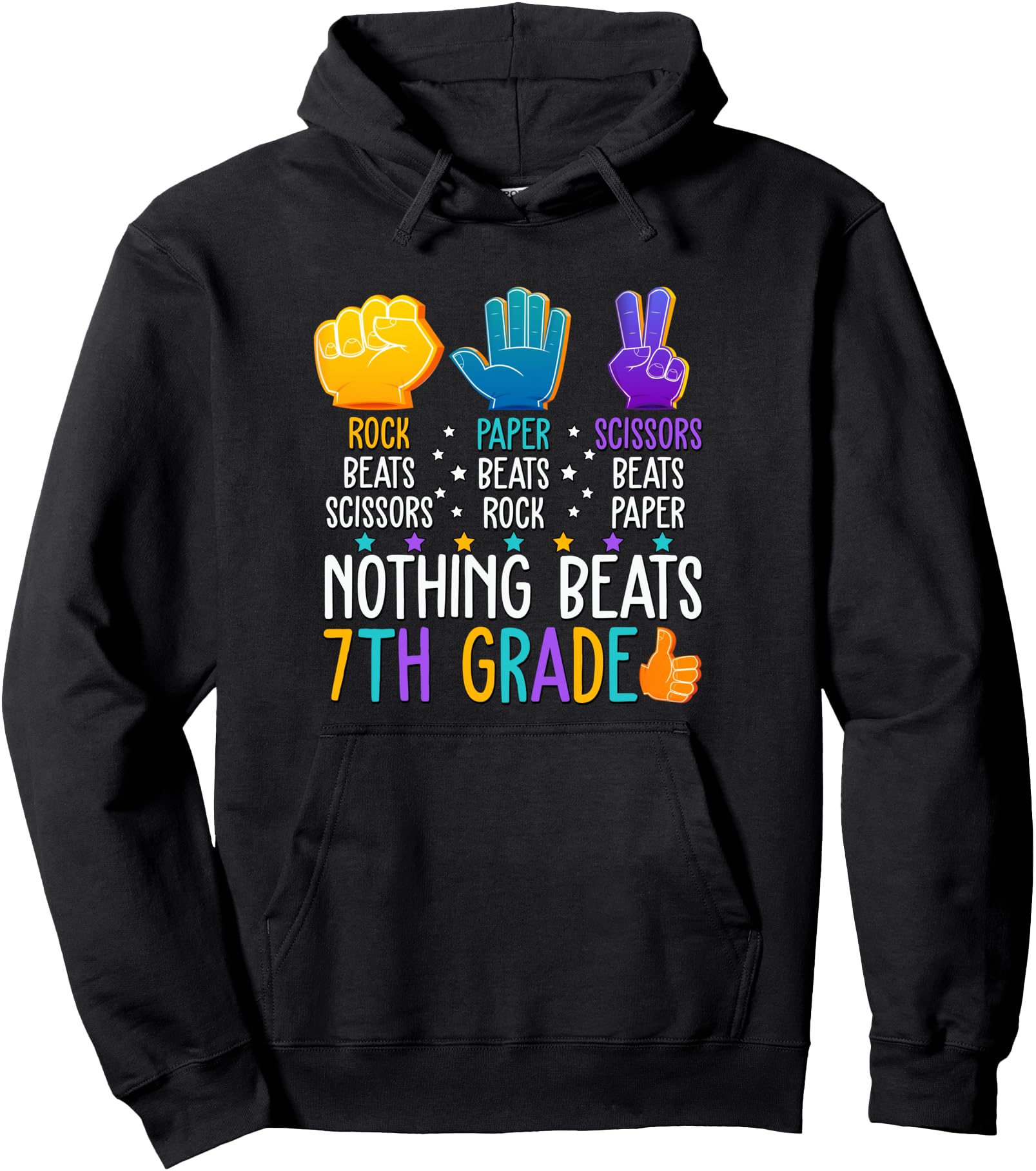 Authentic Nothing Beats 7Th Grade Hoodie - Aesthetic Graphic Men Women - T-Shirt, Sweatshirt, Hoodie